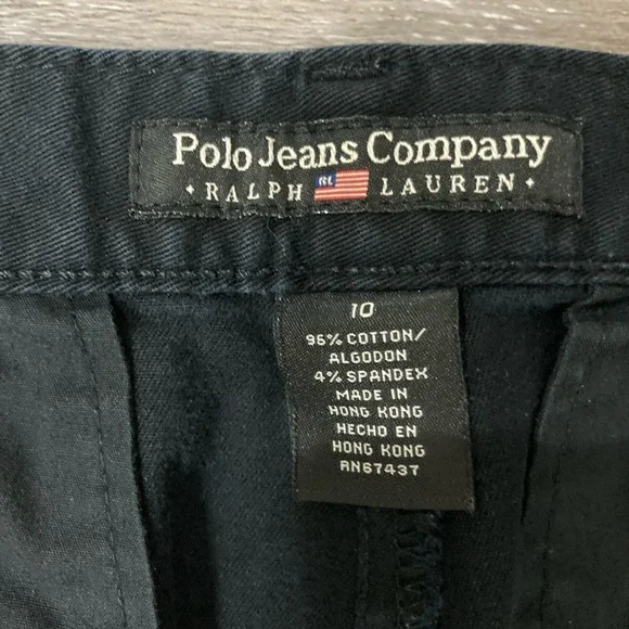 Ralph Lauren Polo Jeans Co Classic Black Women's Capris Size 10 Flare - Picture 4 of 9